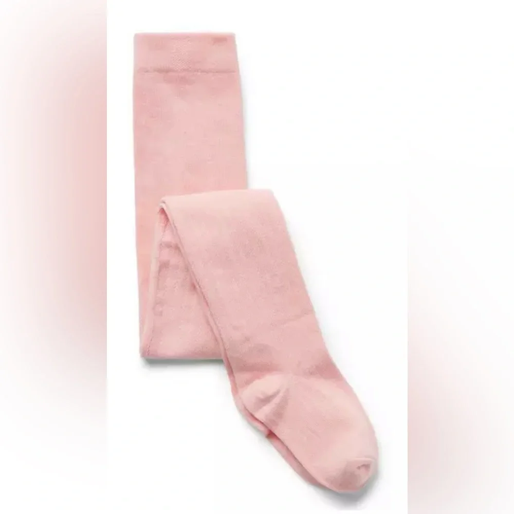 Janie and Jack Pointelle Tight, Velvet Bow Socks & Knee High Pointelle socks-2